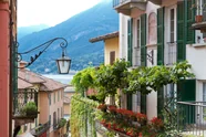 Italienische Häuser am Comer See