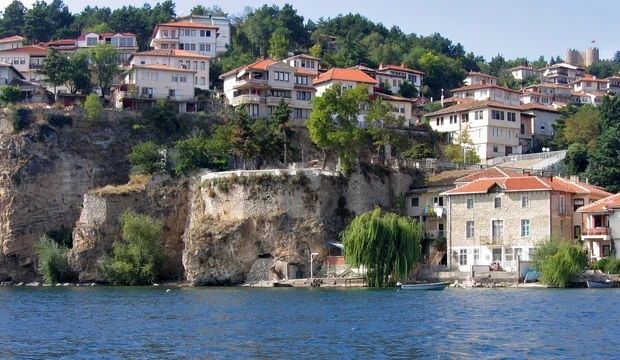 Steilklippen am Ohridsee