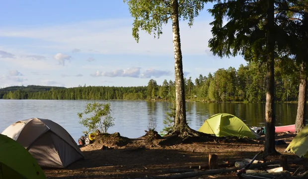 Übernachten an den Seen Schwedens