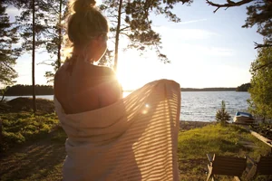 Entspannen am See in Finnland