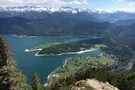 Der Walchensee vorm Alpenpanorama