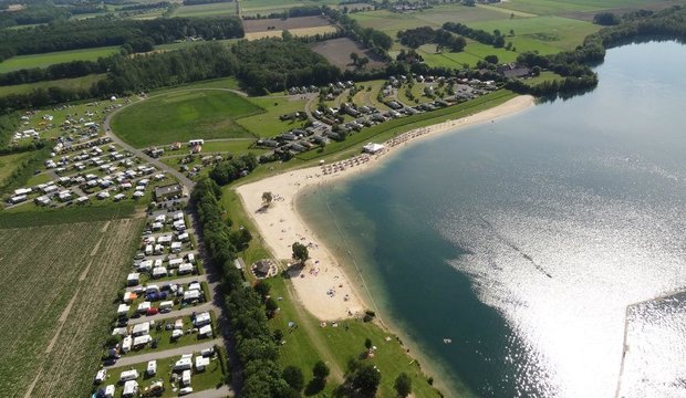 Blaue Lagune von oben Wankumer Heidesee