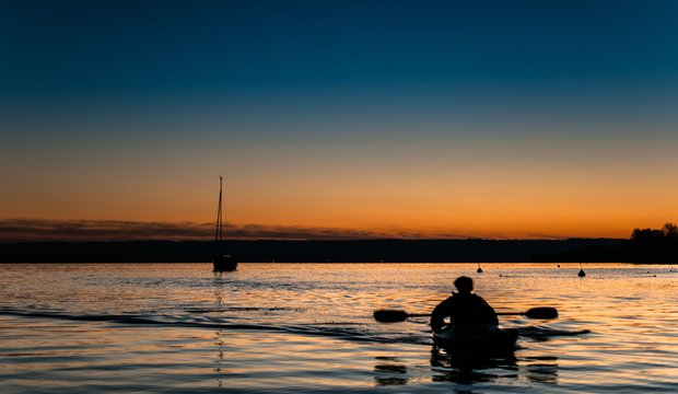 Sonnenuntergang am Ammersee Ammersee