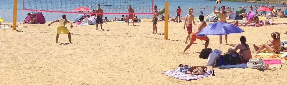 Von der Stadt an den Strand: Strandbad Friedrichshafen Headmotiv