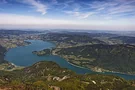 Blick vom Schafsberg auf Mondsee und Irrsee