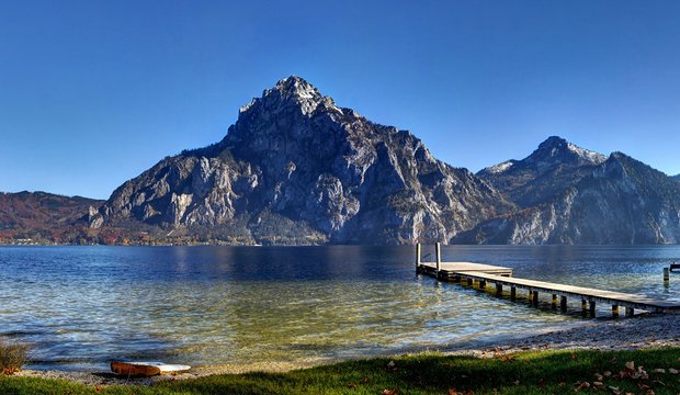 Der Traunsee in Oberösterreich Der Traunsee in Oberösterreich