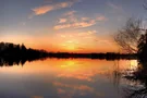 Sonnenuntergang am Abtsdorfer See