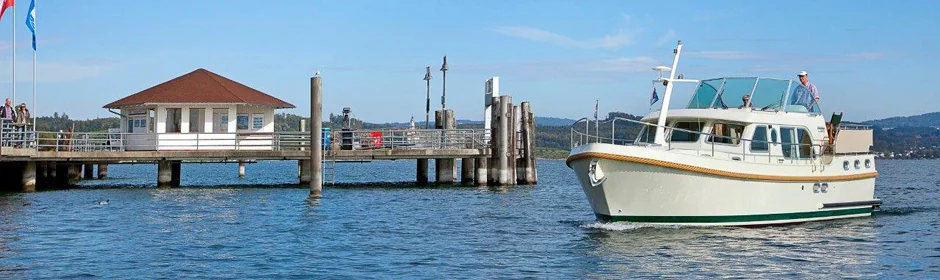 Mit dem Hausboot auf dem Binnen-Revier Bodensee Headmotiv