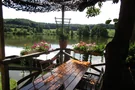 Blick von der Terrasse auf den Rothsee