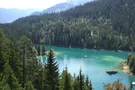 Der Caumasee von oben