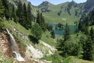 Kleiner Wasserfall am Hinterstockensee