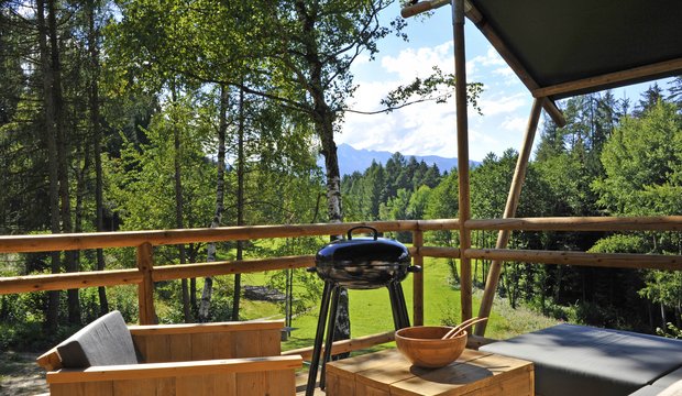 Urlaub Natterer See Safari Lodge außen Urlaub Natterer See