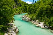 Der Fluss Soča Der Fluss Soča