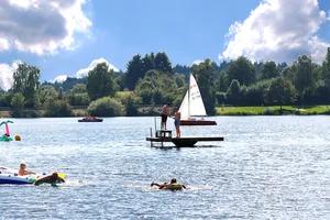 Schwimmen im Stausee Losheim