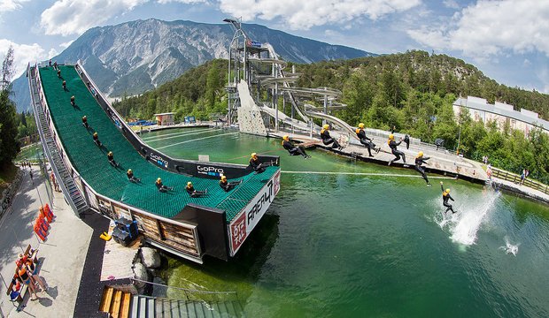 Die Wasserschanze des Parks; Foto:AREA 47 Die Wasserschanze des Parks; Foto:AREA 47