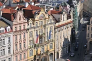 Die alten Bauten im Zentrum Prags Die alten Bauten im Zentrum Prags