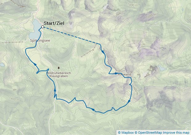 Karte des Wolfwanderwegs am Spitzingsee Karte des Wolfwanderwegs am Spitzingsee