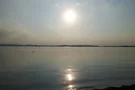 Sonne über dem Chiemsee