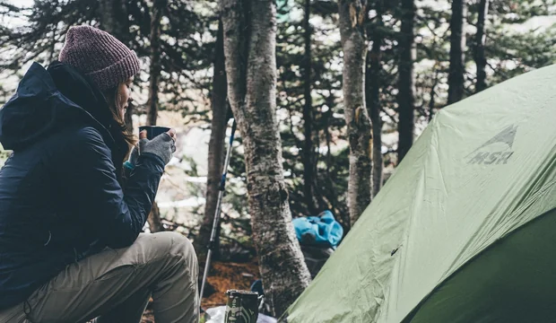 Campen in den Bergen