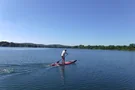 SUP-Fahrer am Salzgittersee