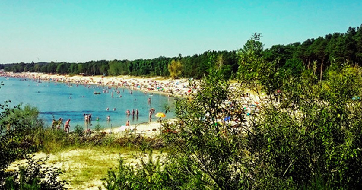 Der Helenesee in der Nähe von Frankfurt