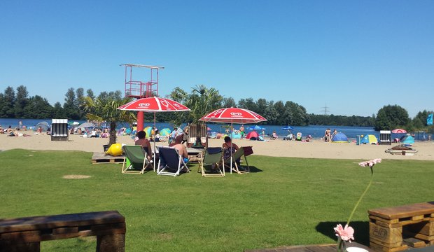 Besucher des Strandbads Tenderingssee Besucher des Strandbads Tenderingssee