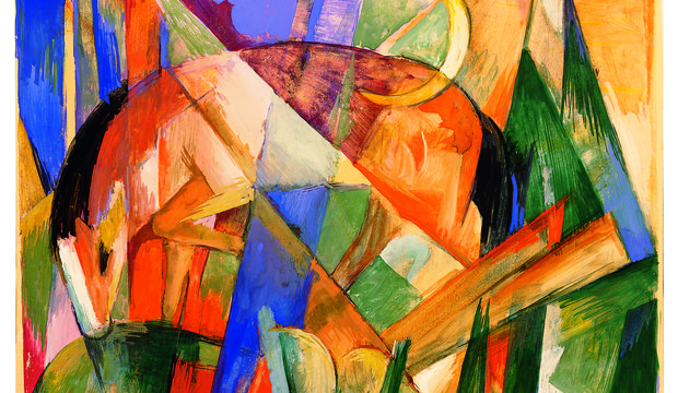Fabeltier II, gemalt 1913 von Franz Marc Fabeltier II, gemalt 1913 von Franz Marc
