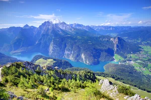 Blick vom Wanderweg auf dem Königssee