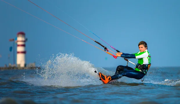 Kite-Surfen auf dem Neusiedler See