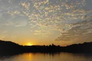 Der Katzensee im Licht der Dämmerung