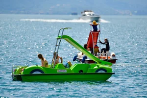 Tretboot fahren auf dem Gardasee