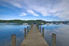 Steg & Seegelboote am Lake Windermere