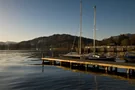 Steg bei Abendstimmung am Lake Windermere