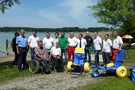 Die Wasserwacht am Simssee stellt Strandrollstühle zur Verfügung