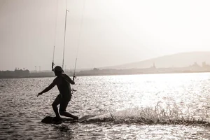 Mit dem Kite über den Gardasee