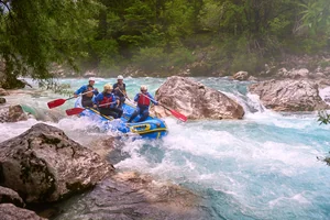 Rafting auf der Soča