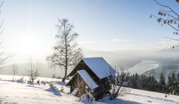 Winterpanorama am Millstätter See Winterpanorama am Millstätter See