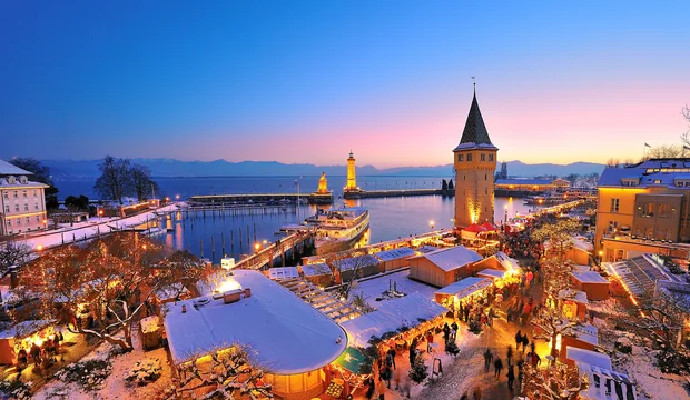 Lindauer Hafenweihnacht am Bodensee