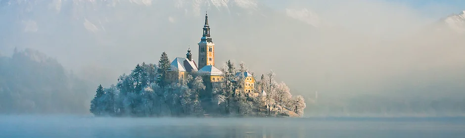 Wintermärchen in Bled Headmotiv