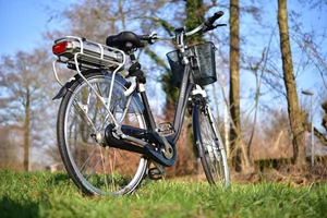 Mit dem E-Bike am See