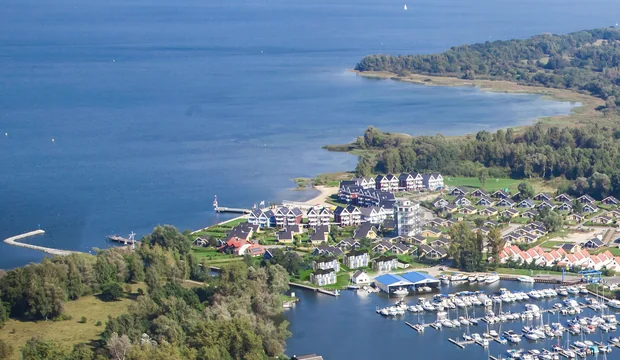 Blick auf den Novasol Ferienpark Müritz