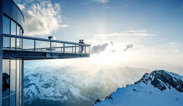 Panorama Aussichtsplattform auf dem Kitzsteinhorn