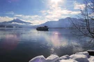 Winterliche Schiffahrt auf dem Mondsee