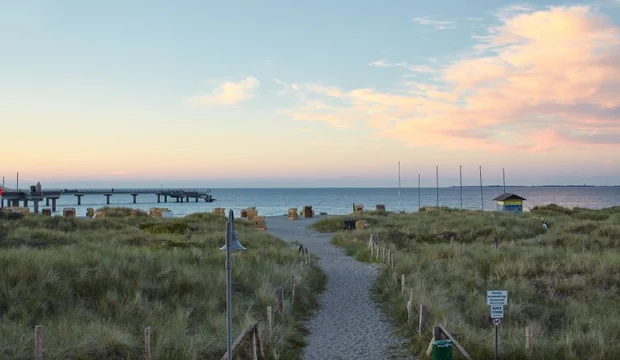 Das Meer direkt vor der Tür der "Bretterbude"