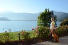 Spaziergang mit dem Hund am Lago di Caldonazzo