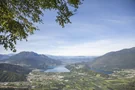 Blick auf den Lago di Caldonazzo und den Lago di Levico