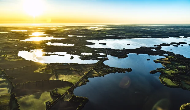 Der Plöner See von oben