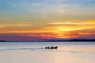 Atemberaubender Sonnenuntergang am Saimaa