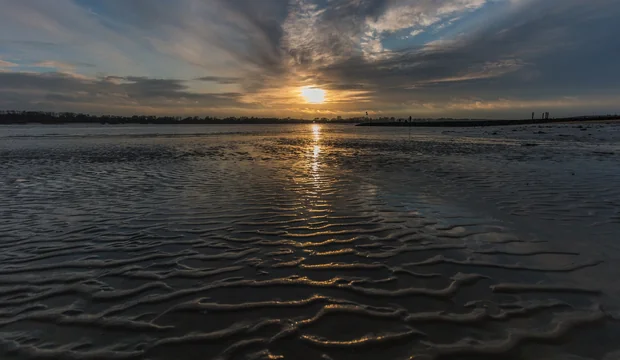 Hamburgisches Wattenmeer an der Elbmündung