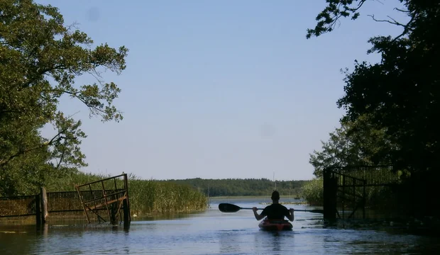 Mit dem Kanu auf der Müritz untwerwegs